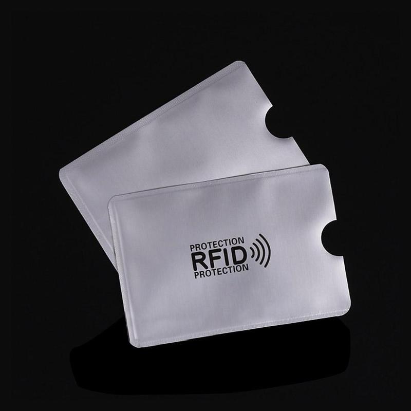 10 Pcs Rfid Card Sleeve Anti Degaussing Bank Card Holder Nfc Anti Theft Brush Identification Card Anti Magnetic Card Sleeve