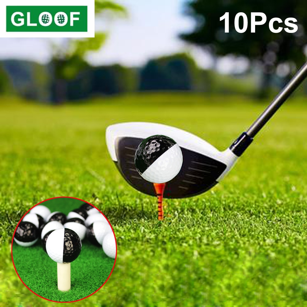 10Pcs Golfbal Outdoor Sport Golf Game Training Match Concurrentie Rubber Hoogwaardige Golfbal Golf Sport Apparatuur