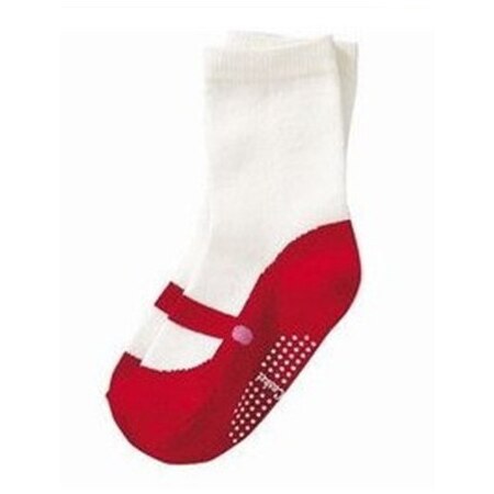 10Pairs Baumwolle Nachahmung Schuhe/Socken/Kinder Socken Alle-spiel Ballett Tanz Socken ATWS0139: red