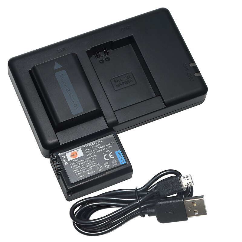 2/3PCS 1950mAh 7.4V DSTE NP-FW50 Camera Battery 1*Charger for Sony NEX-7 NEX-5N NEX-F3 SLT-A37 A7 NEX-5R NEX-6 NEX-3 NEX-3A