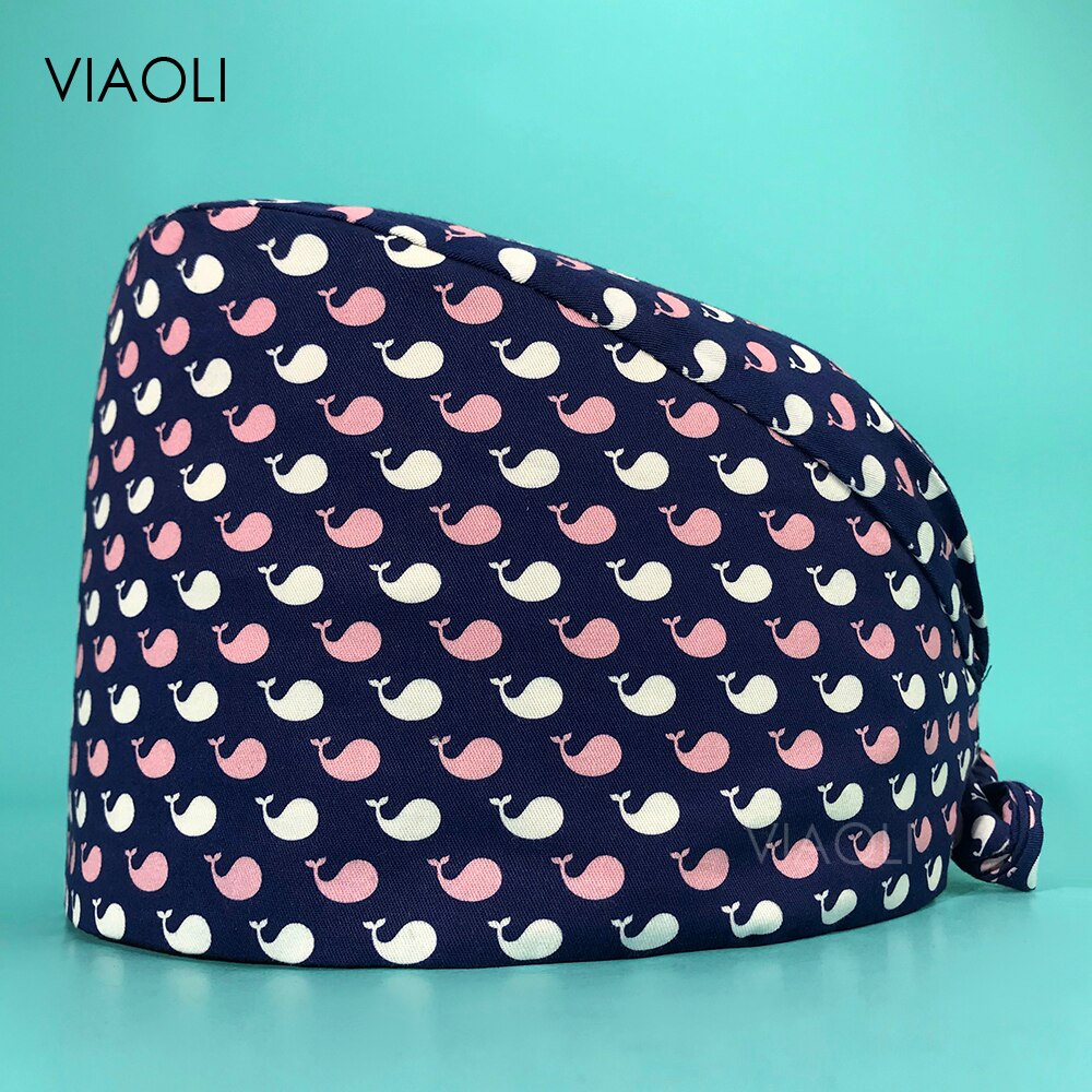 Casquette de travail en coton pour femmes, accessoire de soins infirmiers, réutilisable, anti-poussière de laboratoire: 22197