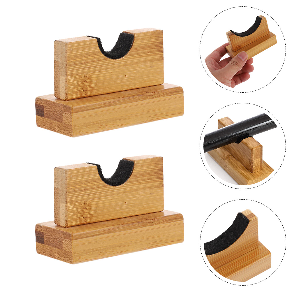 1 Pair Rack Baseball Bat Accessory Household Bat Holder Baseball Bat Rack Bamboo Bat Stand for Storage Bat Desktop Home