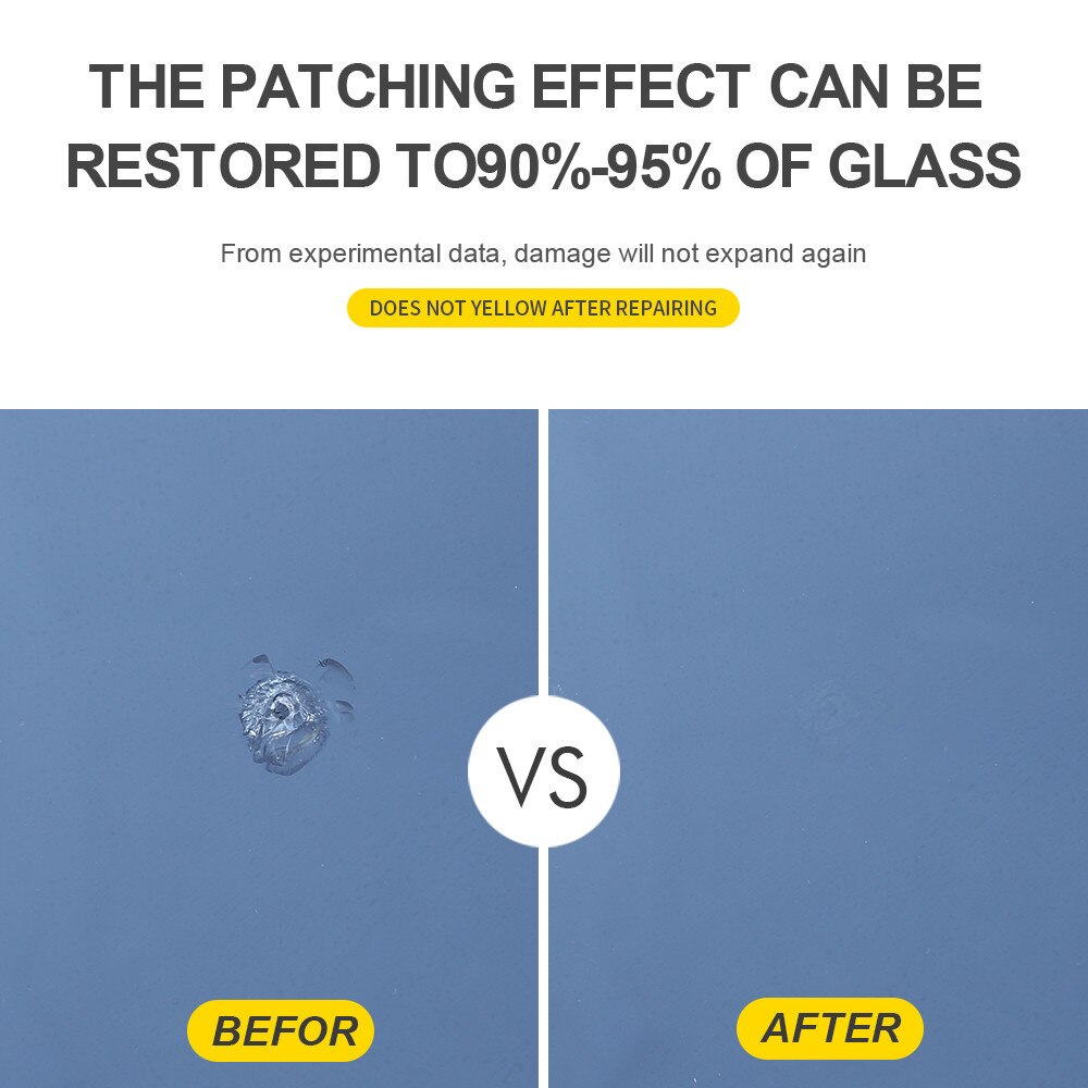 Easy Operation DIY Windshield Repair Kit UV Resin Glue Universal Car Glass Repair Tool Car Window Scratch Crack Restore
