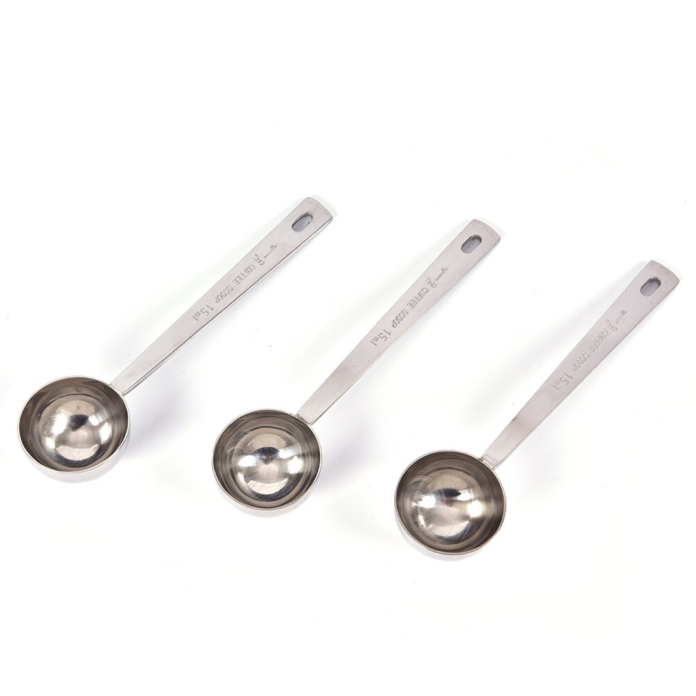 1 stk kaffeske måleske multifunktion rustfrit stål 1 kop malet kaffe spiseske måleske 15ml