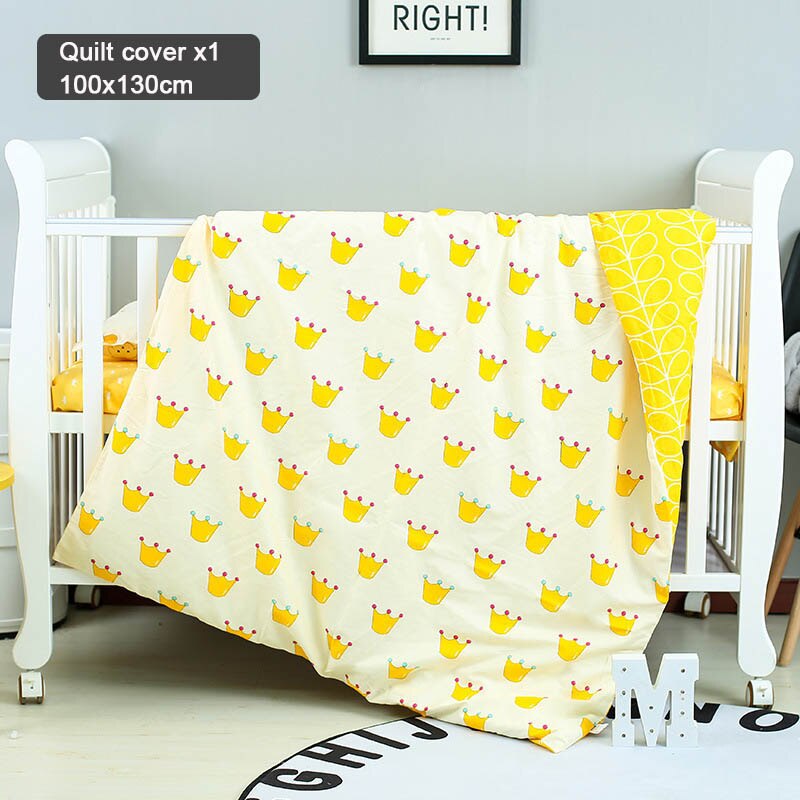 1pcs Baby Dekbedovertrek 130*100cm Cartoon Plaid Cover Pad Dots Dieren Milieubescherming Baby Beddengoed Ademend zachte: Light Green