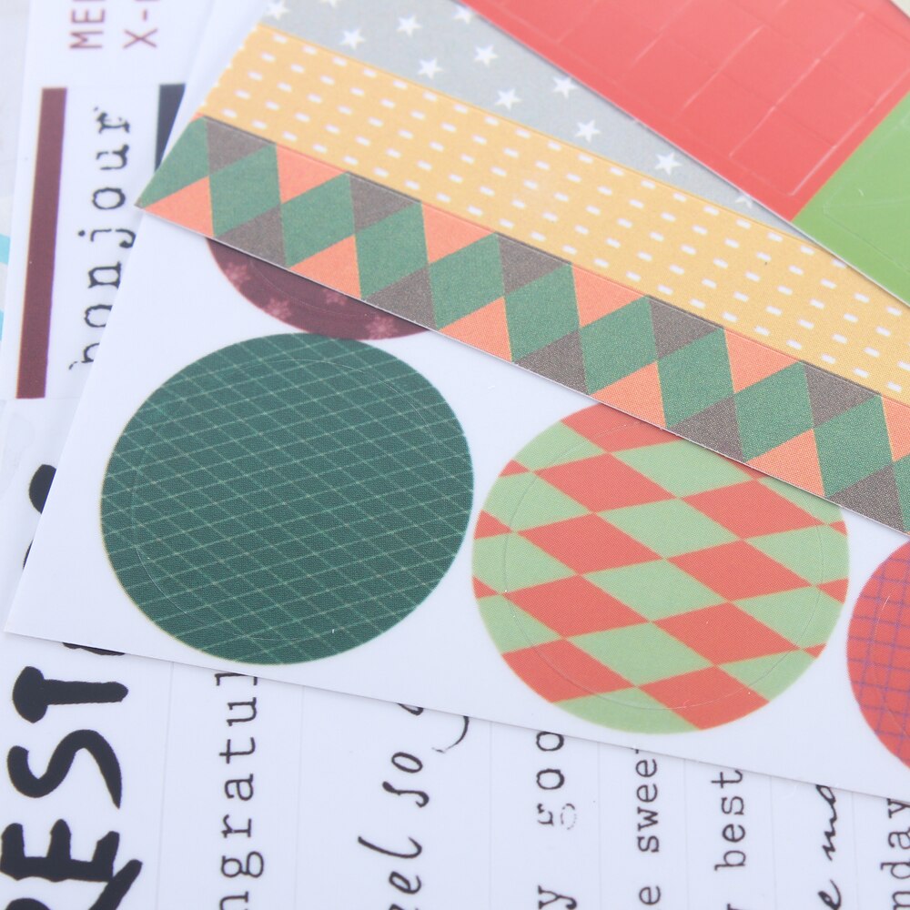 Cute cartoon school kids notebook sticker set,student basic stickers stationery for personal diary planner