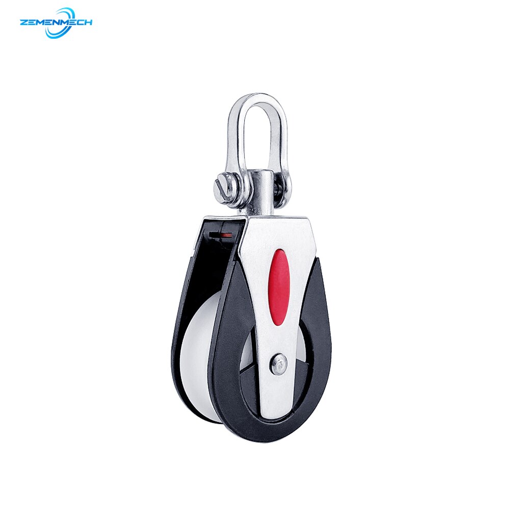 Sheave Blok Universele Hoofd Enkele Katrol 1500Lbs Belasting Swivel Beugel Zeilboot Glijlager Blok Touw Runner Marine Accessoire