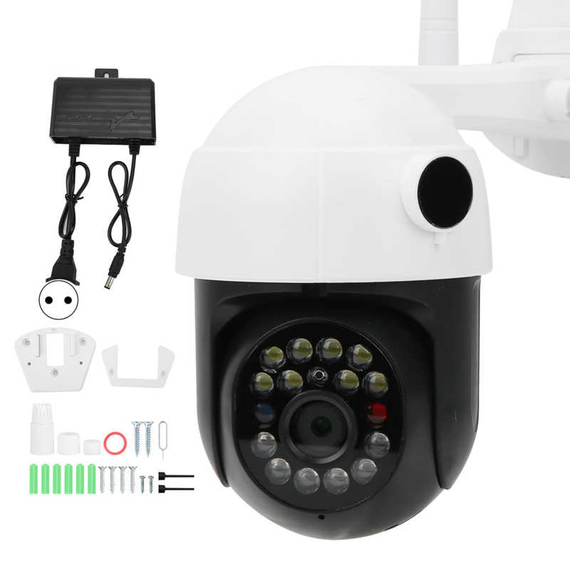 Security Camera WIFI 1080P Dome Camera 1080P Night PTZ 17Lights for Ourdoor Tracking Home Security 110‑220V 2MP Camera: European regulations