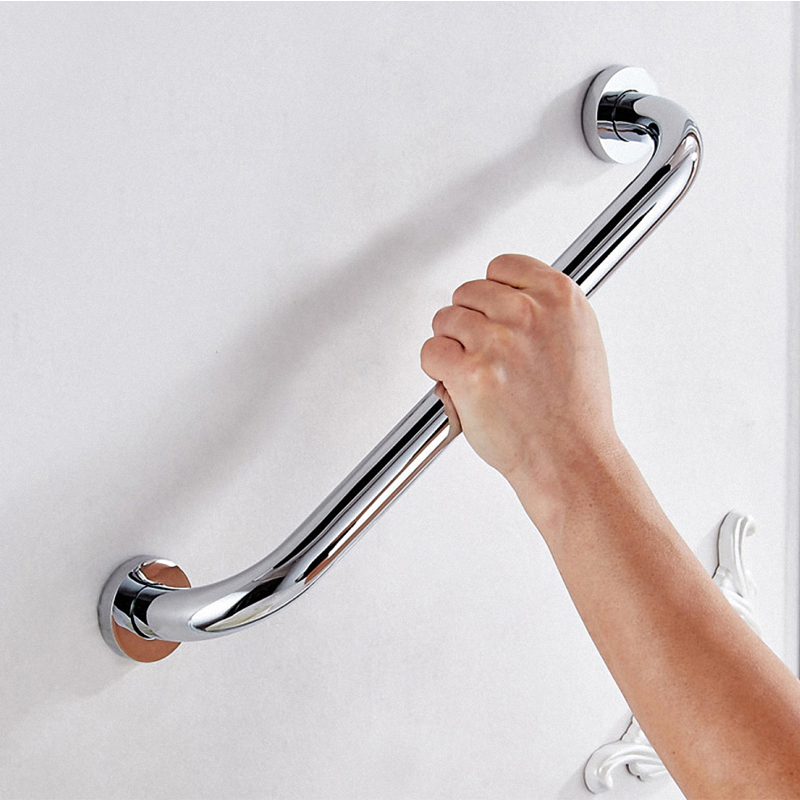 Badeværelse badekar bruser håndtag 40cm,  hjemmehåndliste, massiv messing, poleret krom finish , fs01 dg 160