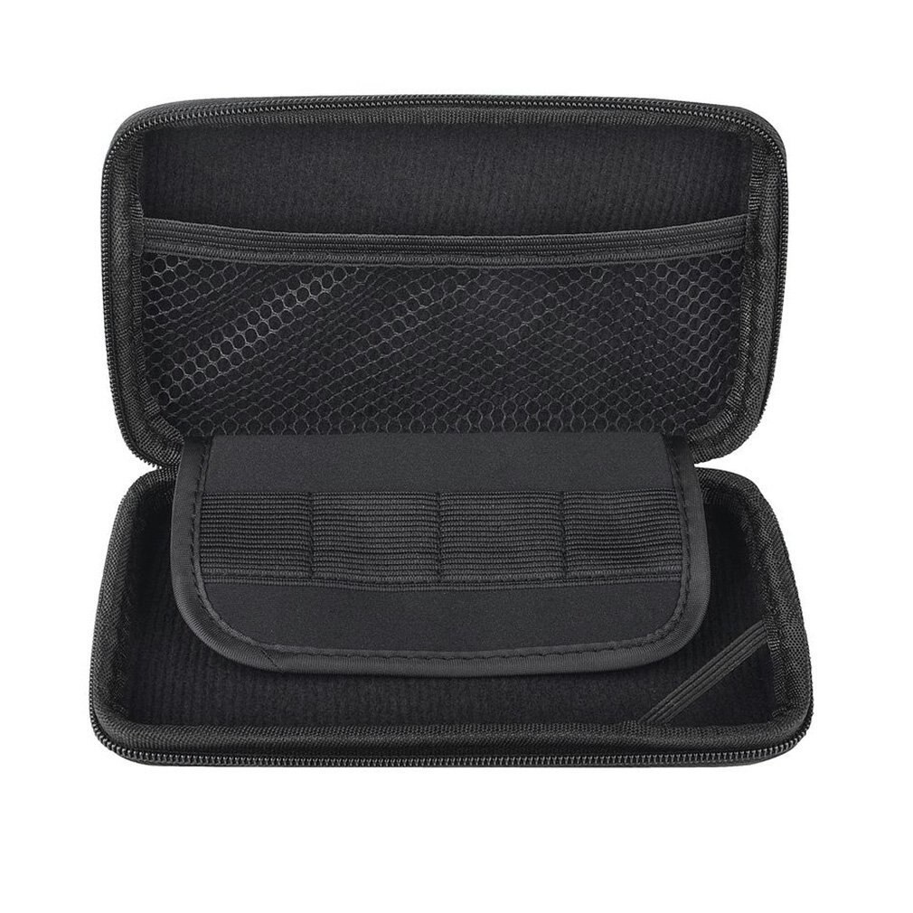 Cool Black Eva Skin Carry Hard Case Bag Pouch 18.5X11X4.5 Cm Voor Nintend 3DS Ll Met strap Gaming Accessaries