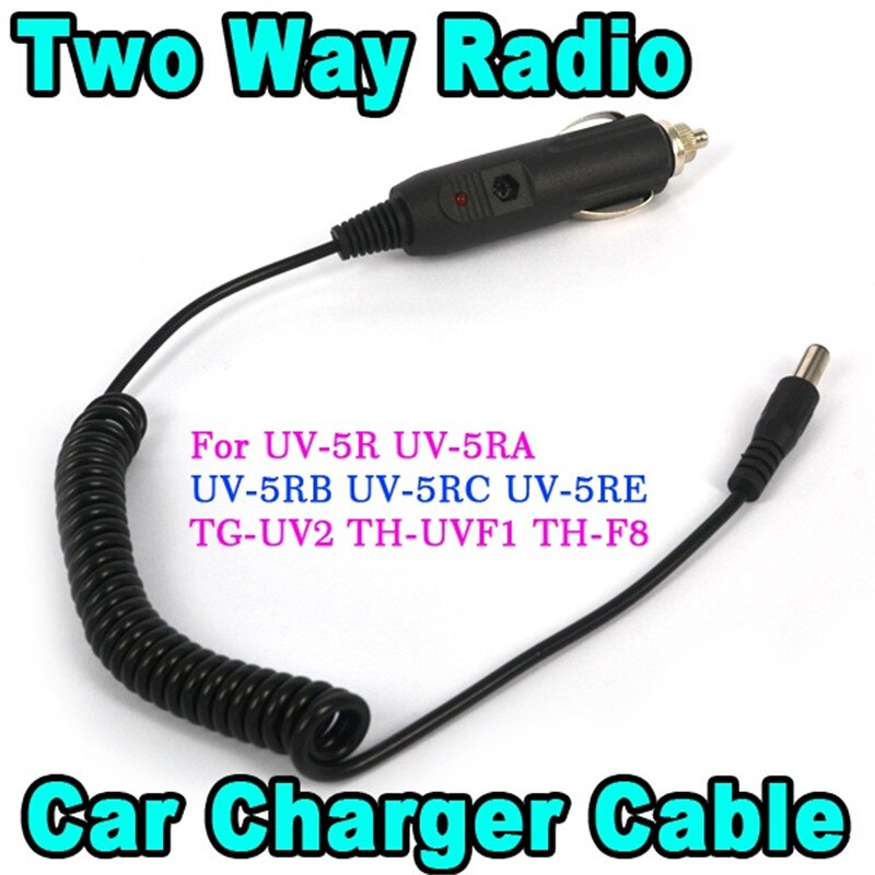 3.0A Auto Charge Cable Voor Baofeng Twee Manier Radio Walkie Talkie Uv 5R UV-5RA UV-5RA Plus UV-5RB UV-5RC UV-5RE TG-UV2,TH-UVF1,TH-F8
