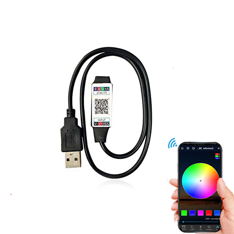 SMD 2835 5050 RGB 5V 12V 24V USB LED RGB Controller For USB LED Strip Light LED Strip Controller Wireless Remote Controller