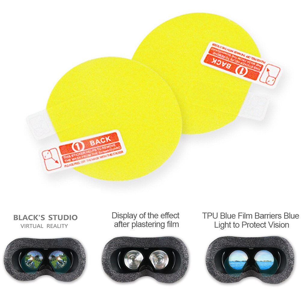 2 Stuks Beschermende Anti Kras Hd Vr Helm Accessoires Clear Eye Bescherming Lens Film Duurzaam Ultra Dunne Tpu Voor Valve index