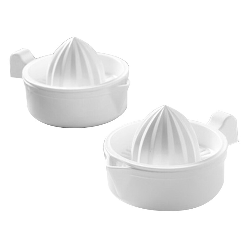 Portable Lemon Orange Manual Juicer, Lemon Squeezer, Orange Squeezer, Rotary Squeezer, Easy To Cut(2 PCS): Default Title