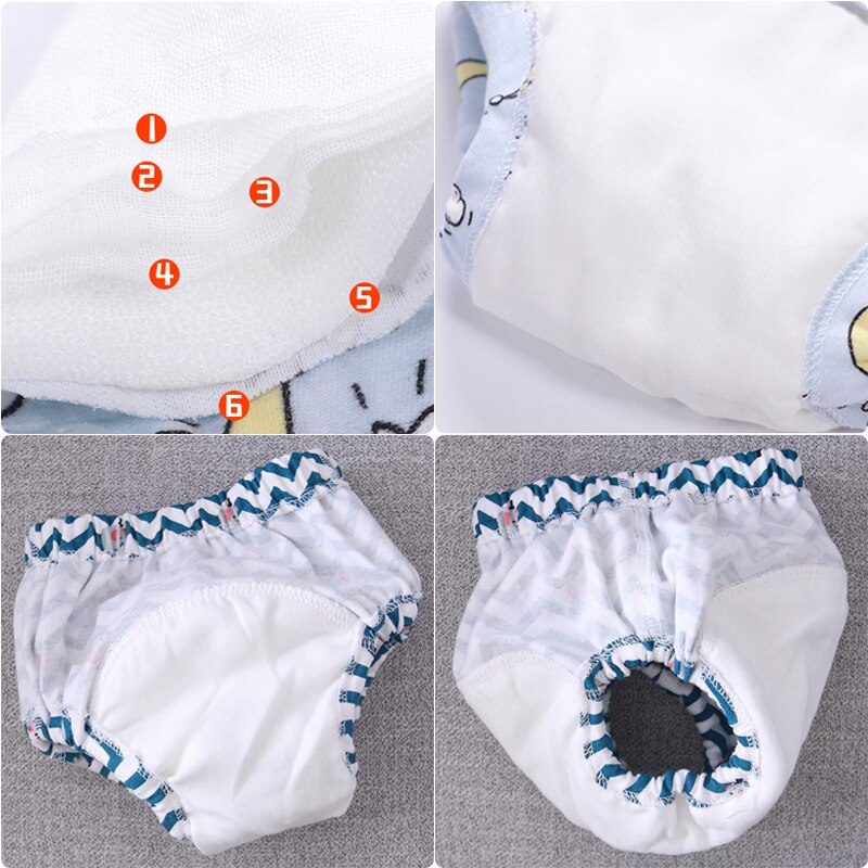 Lavable réutilisable bébé couches écologiques tetra poche tissu couche-culotte mousseline pul bebe culotte pour pot entraînement pantalon nappy