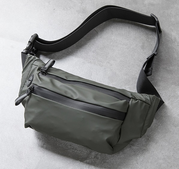 Vandtæt mand talje taske bryst pack udendørs sport crossbody taske afslappet rejse unisex bælte taske: En stil armygrøn