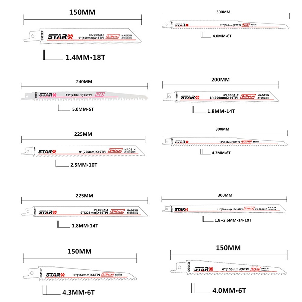 Reciprocating Saw Blade Saw Blade Set Jig Saw Blade Loose Blade Portable