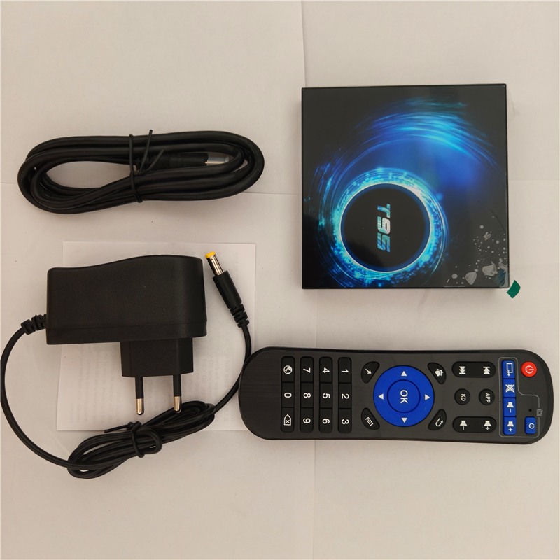 Originele T95 Android 10 TV Box Bluetooth 5.0 2.4G & 5G Wifi 128GB ROM 3D Video 6K Quad Core Set Top Box Mediaspeler PK X98 Plus