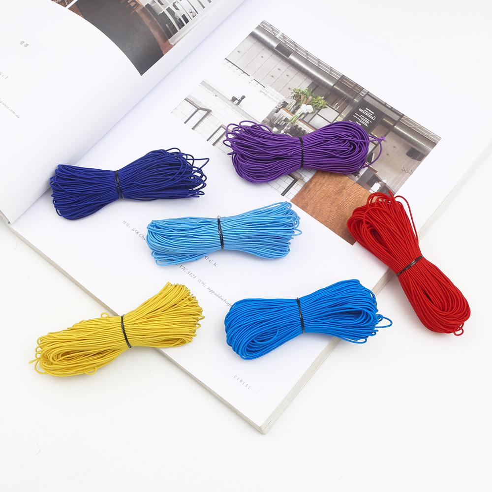 25m/ zakjes 1mm rubberen elastische band rekkoord kralen touw riem touw kralen draad diy naaien kledingstuk riem knutselen armband