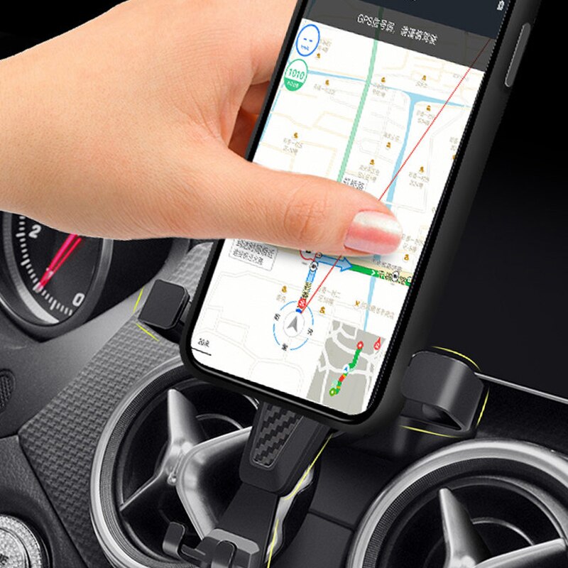 Apto para Mercedes-Benz GLA/A Class/CLA , accesorios de estilo de coche, soporte de teléfono móvil, soporte de montaje en salida de aire de coche, soporte de cuna