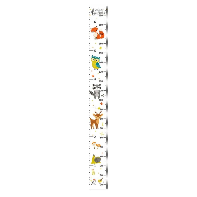 Kids Meter Wall Chart Hanging Height Growth Measuring Ruler Baby Nursery Decor: Default Title