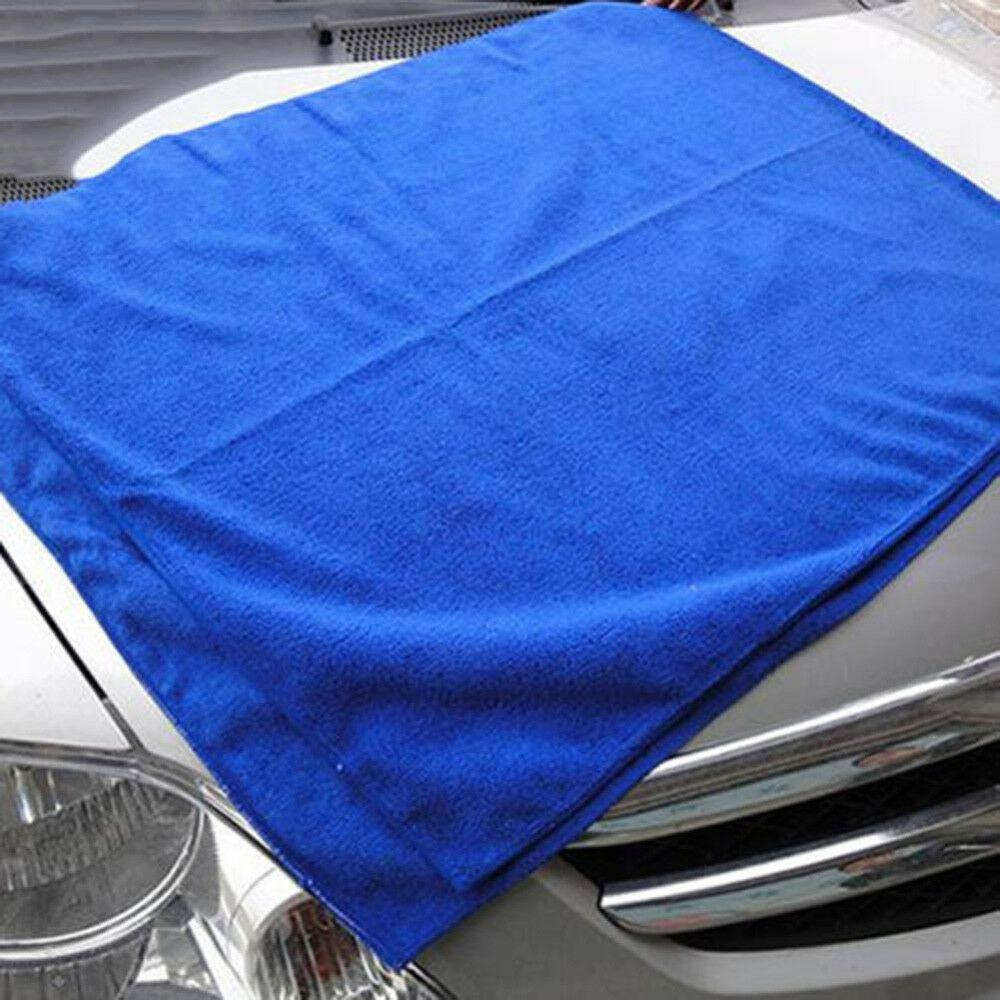 Blå stor mikrofiber rengøring auto bil detaljer bløde klude vask håndklæde støvsuger værktøj hurtigt