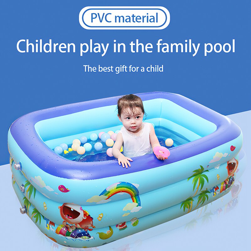 130Cm Pvc Opblaasbaar Zwembad Bad Voor Kids Kinderen Familie Zomer Outdoor Water Zwemmen Speel Centrum Speelgoed