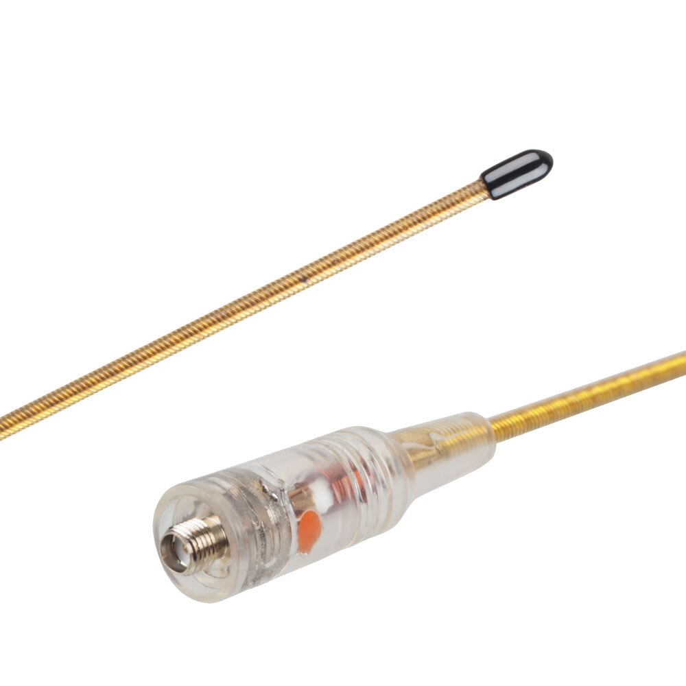 Dual Band 144/430Mhz 3.2dB 2.15dB 39Cm High Gain Draagbare Koper Flexibele Zweep Antenne Vhf Uhf Transparant wit