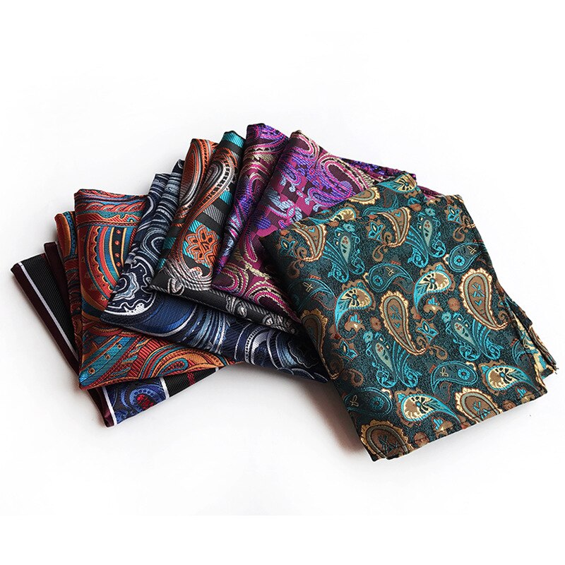 Fabrik männer Jahrgang Paisley Blumen- die Seide Taschentuch Tasche Platz Männer Hanky Hochzeit Brust Handtuch