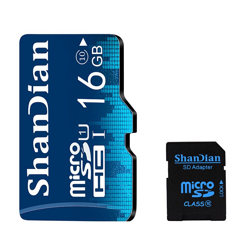 SHANDIAN Smart SD Card 32GB 16GB Memory Card 8GB 4GB Real Capacity Smartsd Class 6 Smartsd TF Card High Speed For Phone Camera: 16GB