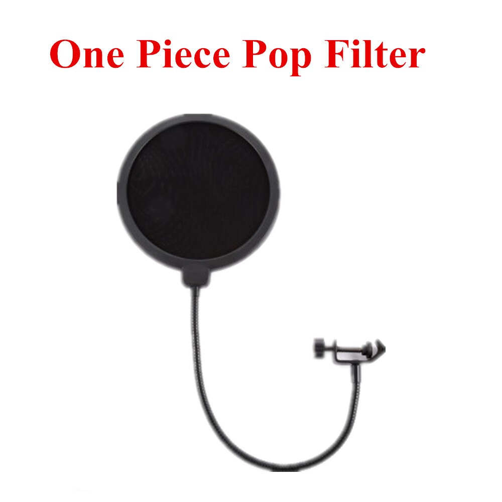 BM800 Mikrofon Condensor Sound Opname Microfoon Met Shock Mount Voor Radio Braodcasting Zingen Recording Ktv Karaoke Bm 800: One Piece Pop Filter