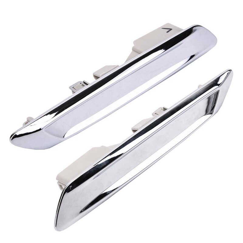 Auto Links &amp; Rechts Chrome Fender Trim Molding Voor-Bmw F10 F11 528I 535I 51137336645 51137336646