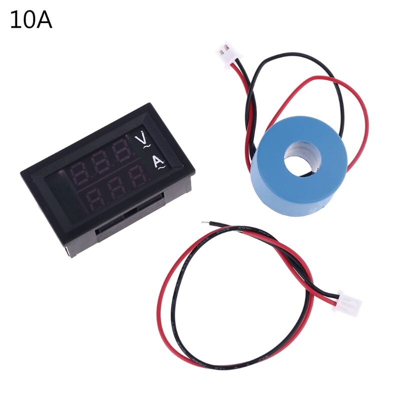 0.28\" Digital Voltmeter Ammeter AC 60-500V 10A 50A 100A Current Meter Volt Gauge