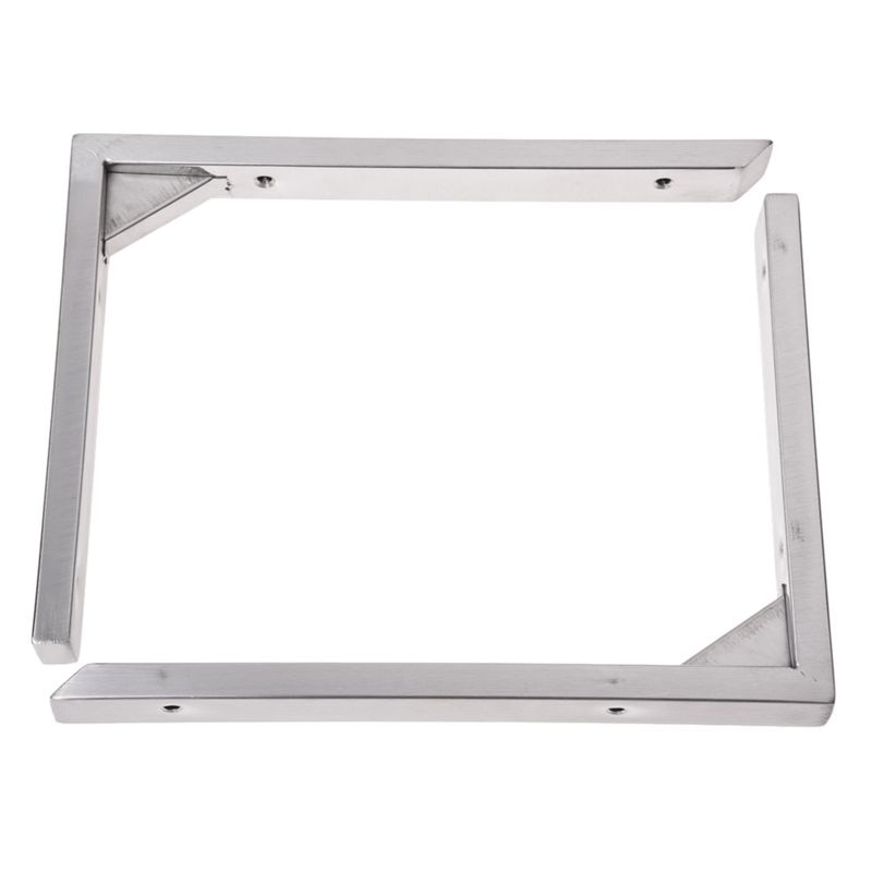 7.8" x 2" Stainless Steel 90 Degree Wall Mounting Bracket 2 Pcs