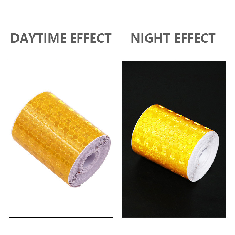 Reflecterende waarschuwingstape motorfiets veiligheidswaarschuwingstape rasterreflector reflecterende sticker accessoires auto styling sticker