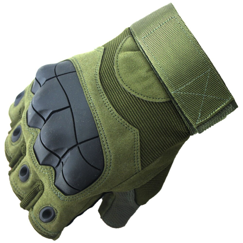 Outdoor Sport Apparatuur Motorrijden Levert Microfiber Soft Case Bescherming Fiets Half Vinger Handschoenen: Army Green / XL