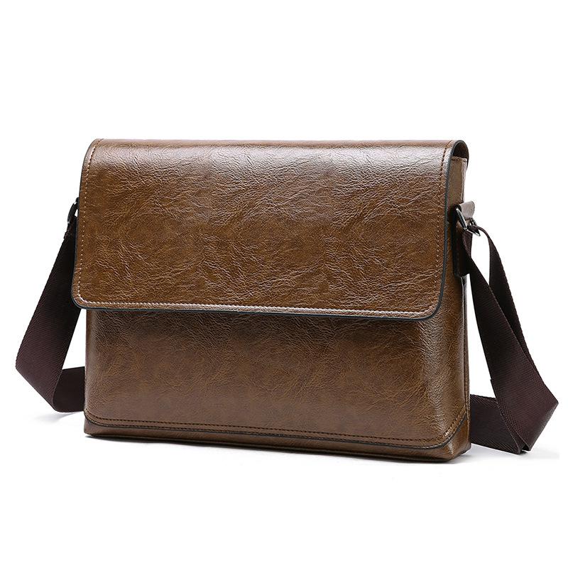 Mens PU Leather Business Briefcase Handbag Laptop Shoulder Messenger Satchel Bag: design 3