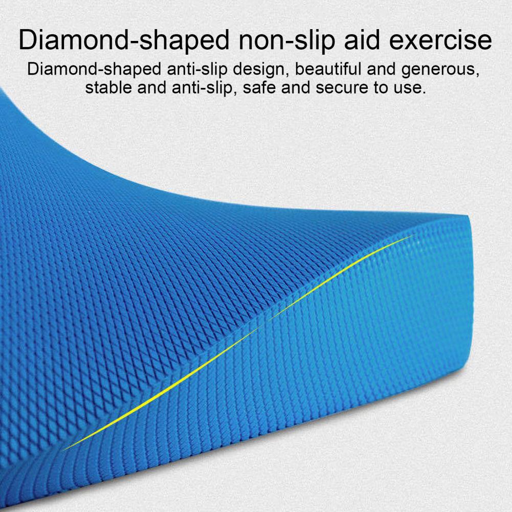 Yoga balansmatta män kvinnor sjukgymnastik högdensitets tpe-skumdyna kärnstyrka stabilitetsträning halkfri fitnessmatta