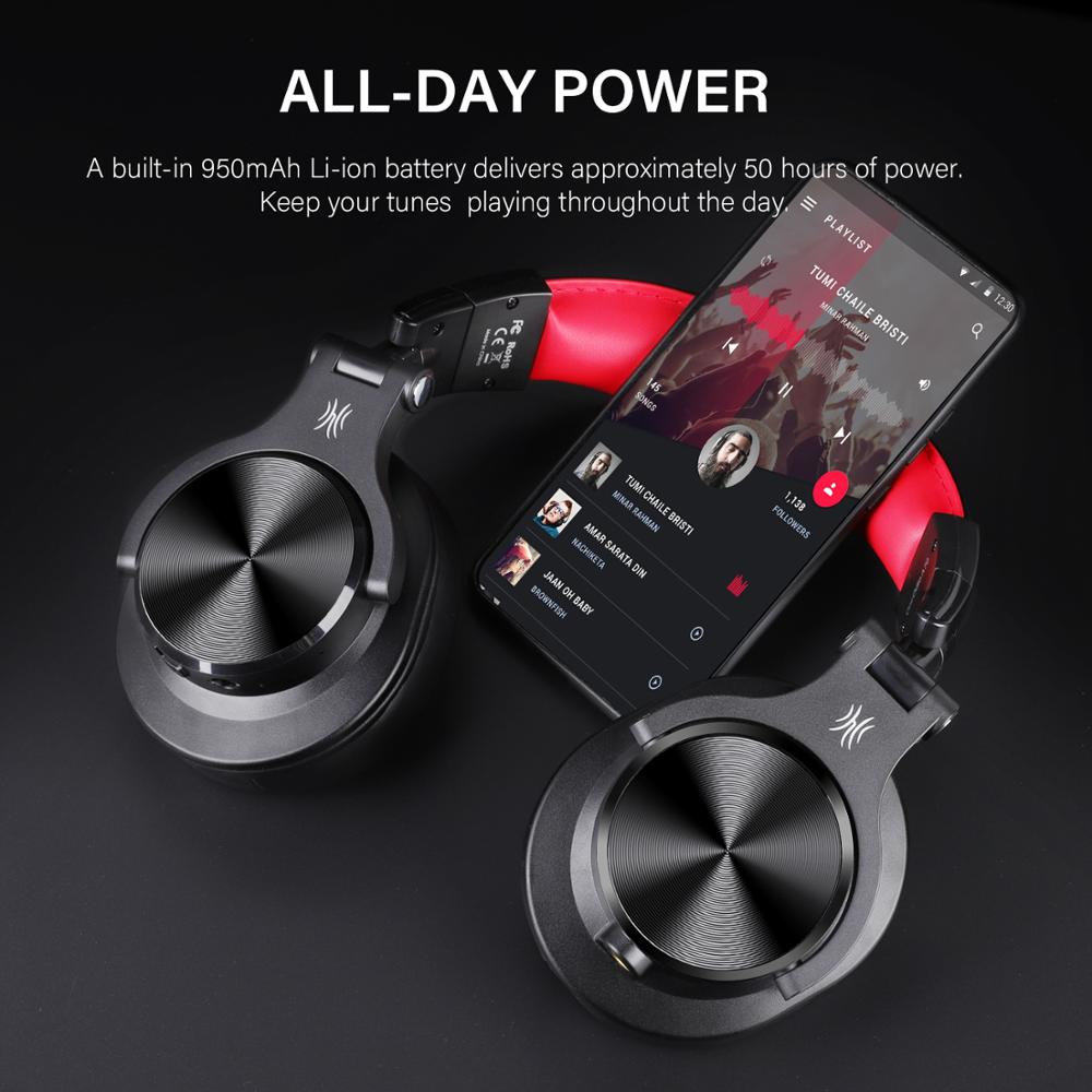 Oneodio A70 inalámbrico Bluetooth 5,0 auriculares con cable auriculares de DJ y estudio portátil auriculares para Monitor de registro