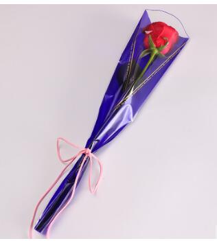 50 stk stor størrelse enkel rose blomsterbukett emballasje papir blomsterhandler forsyninger innpakningspapir håndlaget materiale dekor: Lilla
