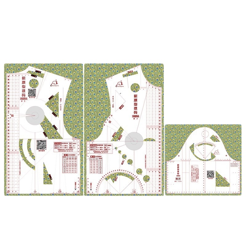 1:1 stoffen liniaal snijmal school student onderwijskleding tekening sjabloon kledingstuk prototype liniaal