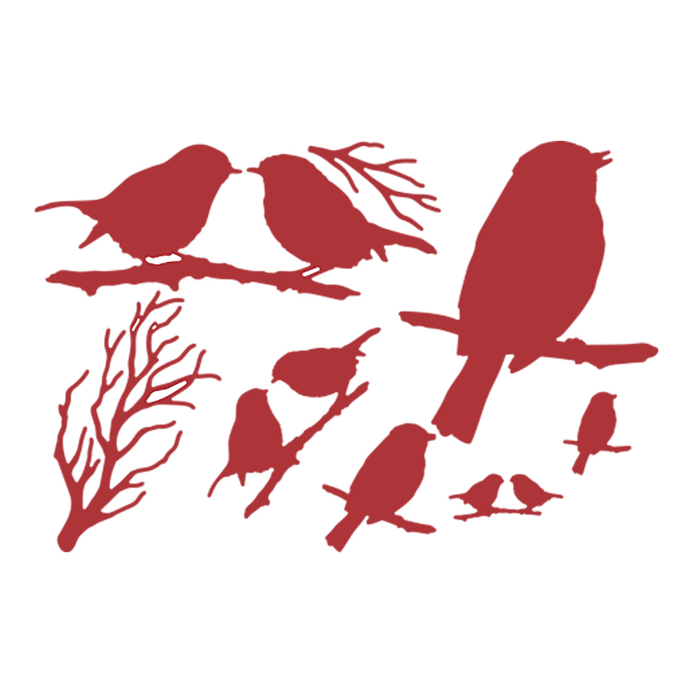 From Afar Telegraph Pole Silver Birch Forest a Fluffle Rabbit Metal Die Cut Set Scrapbooking Decoration Embossing Molds: In The Distance