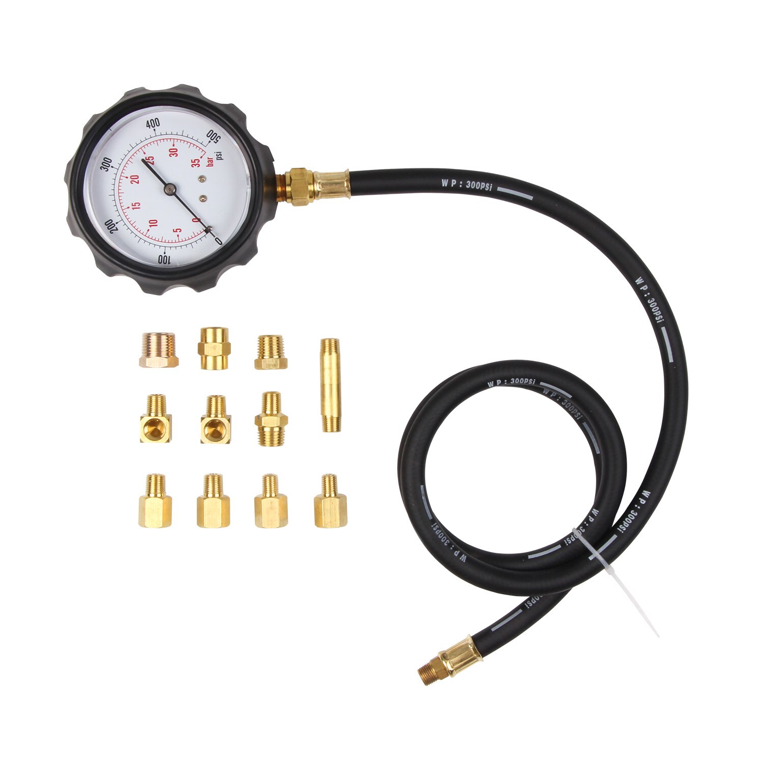 12pcs Engine Oil Pressure Tester Gauge Compression Tester Engine Cylinder Oil Pressure Diagnostic Tester Tool