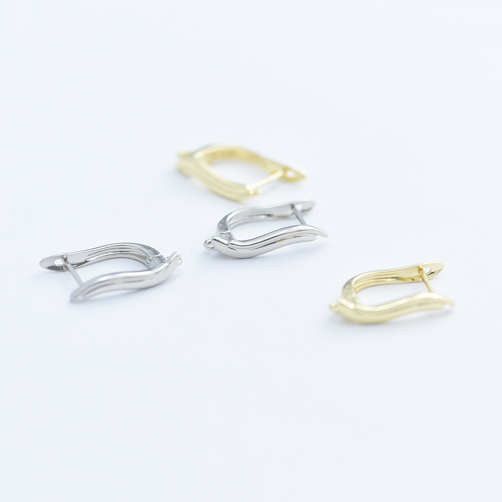 DIY Basic Schwenzy Material 14k Gold /Sliver Color Fasteners Earwire Earring Hooks Accessories For Woman Earrings Making