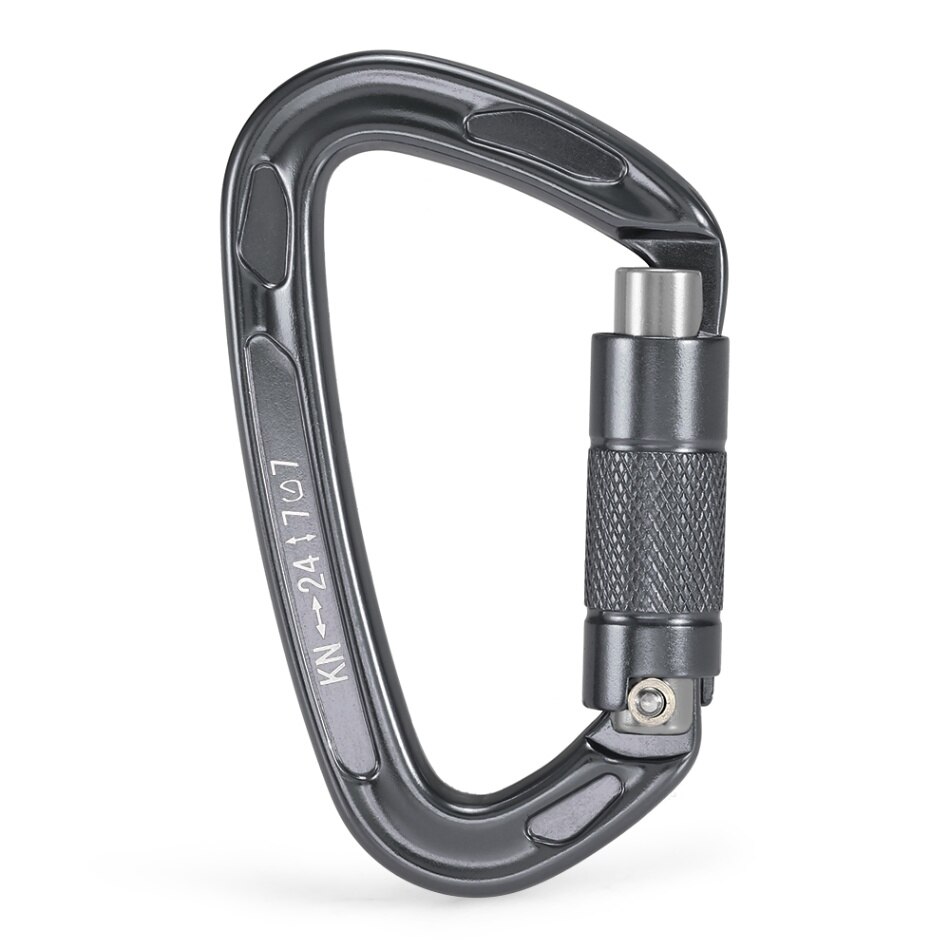 Lixada 25kn karabinhage klatring heavy duty carabineros camping bjergbestigning klatreudstyr rappelling canyon mosketon: 12