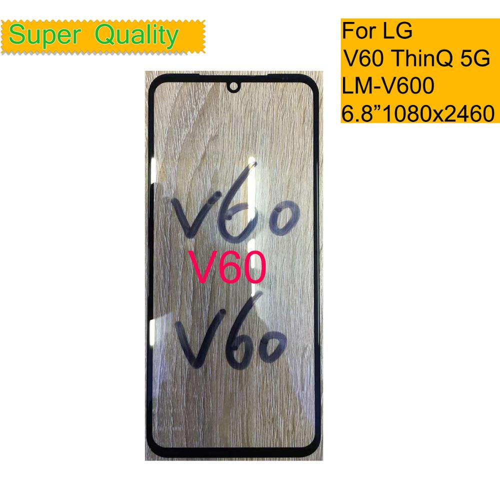 10 Stks/partij Voor Lg V60 Thinq 5G LM-V600 Touch Screen Panel Voor Outer Glazen Lens Voor Lg V60 Thinq lcd Glas Vervanging