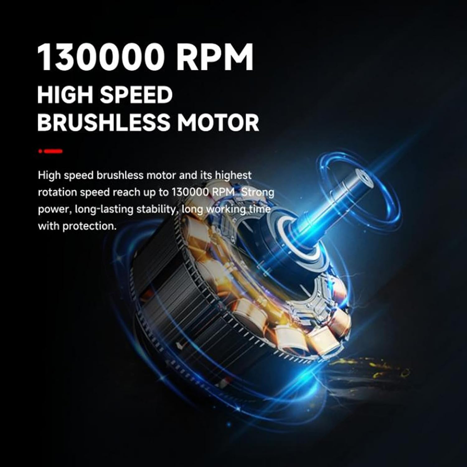 Mini ventilador Turbo Jet 130000 RPM Mini ventilador de Motor sin escobillas vientos 50 m/s Turbo Jet soplador plumero de aire limpiador de polvo