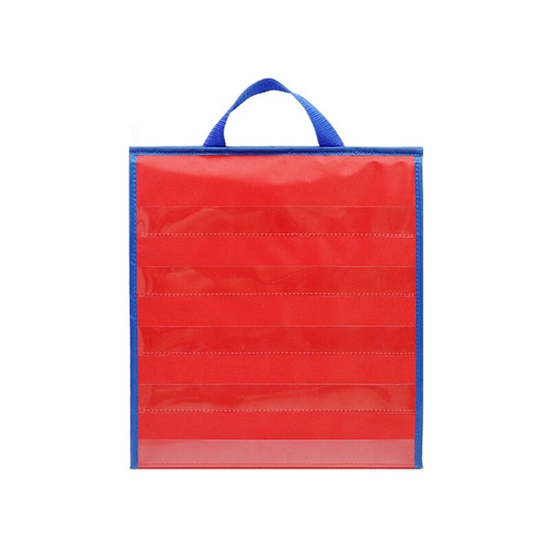 -Double-Sided Self-Standing Foldable Kids Desktop Tabletop Pocket Chart Classroom Home Teaching Children Educational Tool