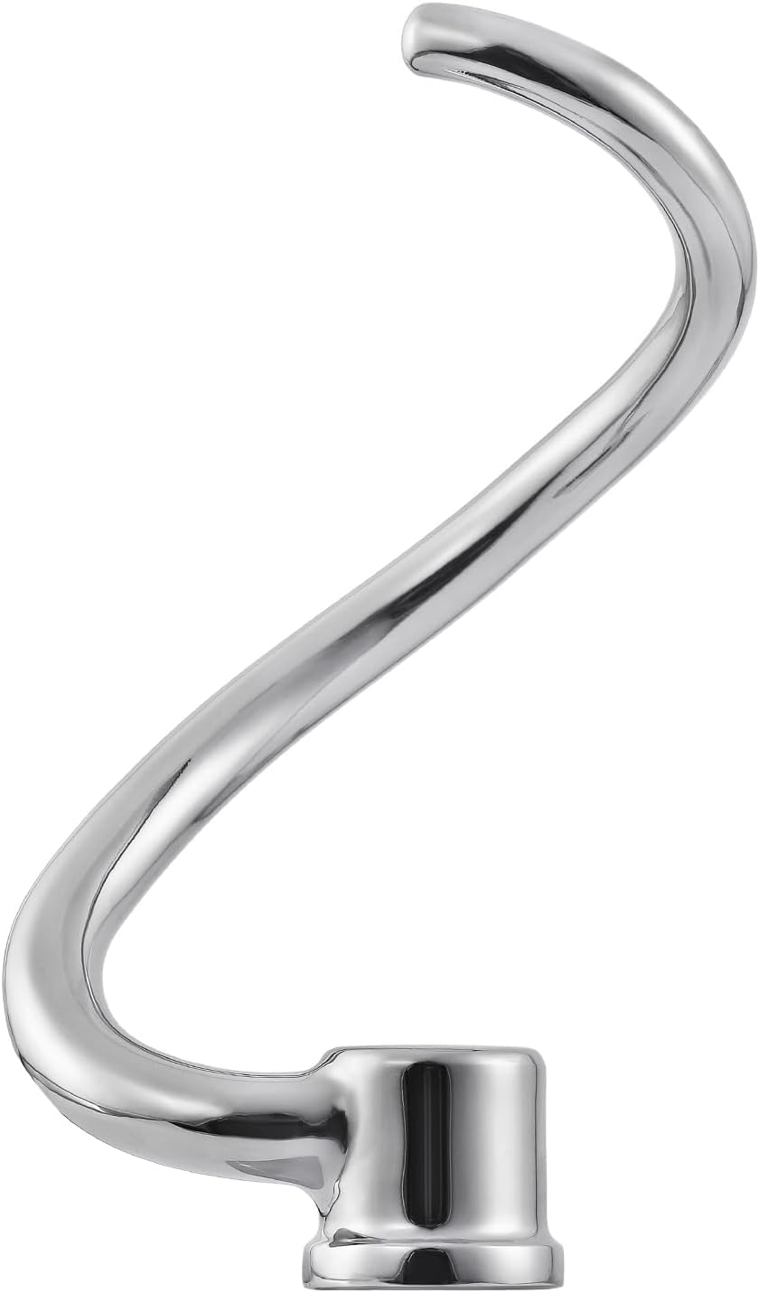 Gancho para masa de 6 cuartos para batidora KitchenAid, accesorio para gancho para masa en espiral de acero inoxidable