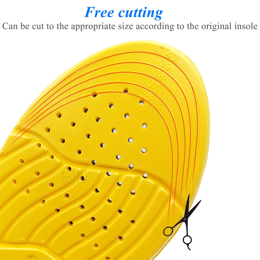 EiD Memory Foam Insoles For Shoes Sole Mesh Deodorant Breathable Cushion Running Insoles For Feet Man Women Orthotic Insoles
